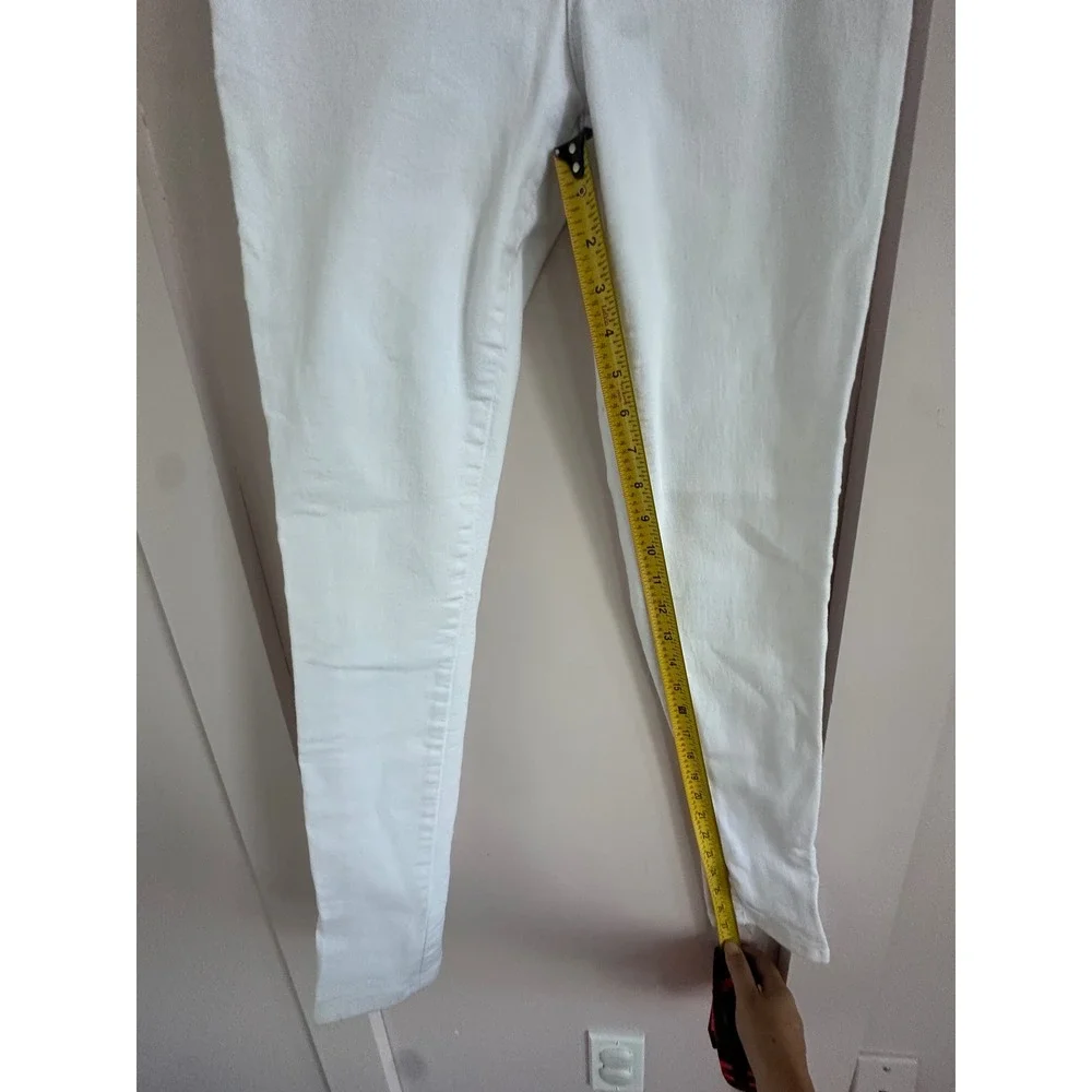 1822 Denim Womens White Skinny Jeans‎ Size 6 Stretch Mid Rise Slim Fit Pants
